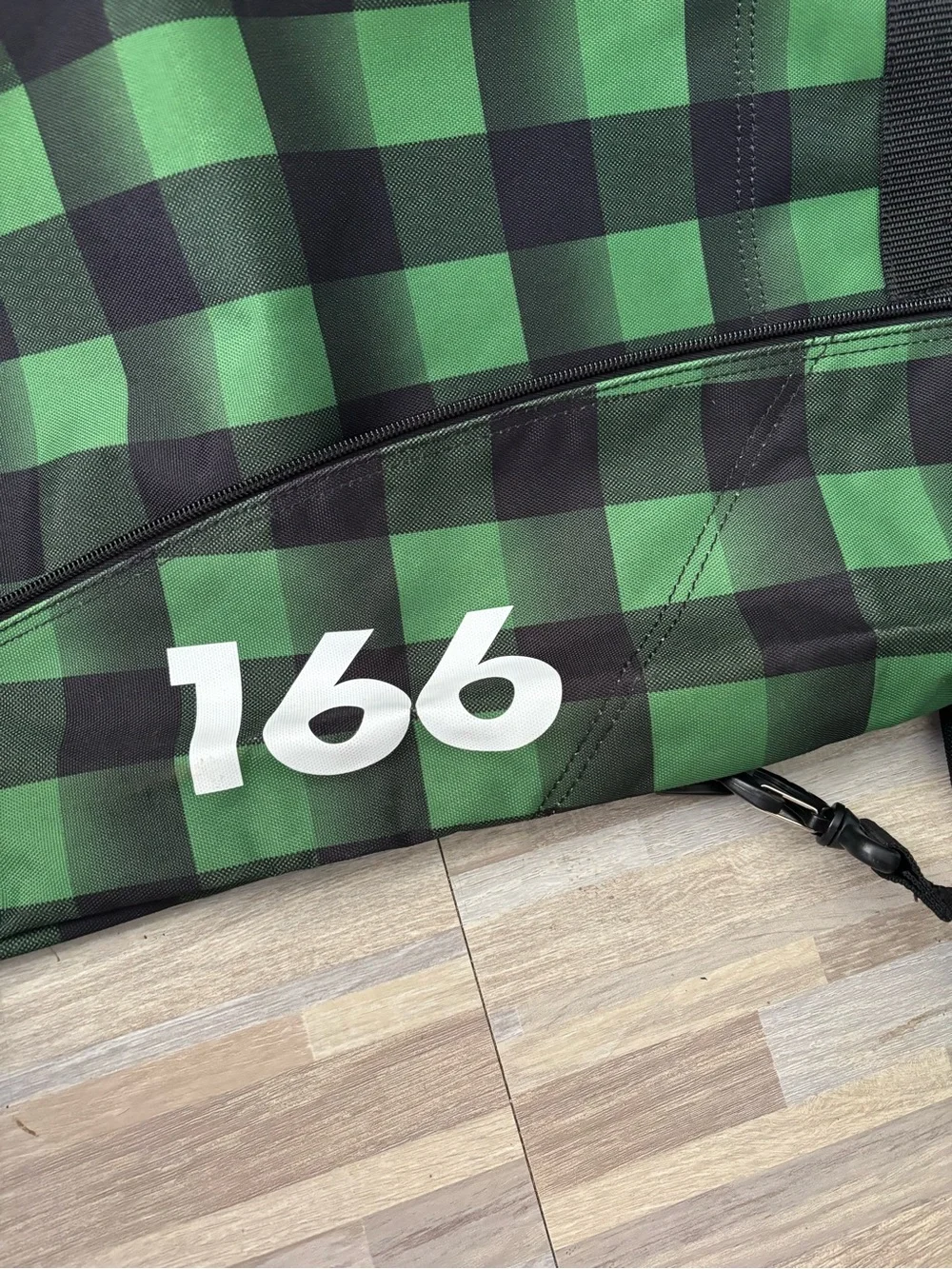 Burton 166 Green and Black Check Snowboard Bag